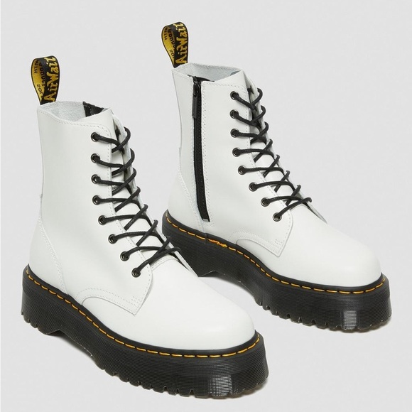 Doc Marten Jadon Platform Boot in White - Picture 1 of 9